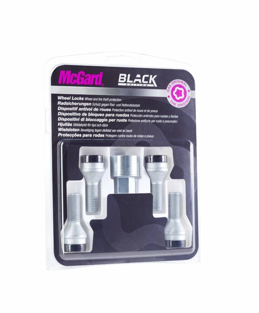 McGard Slotbouten 14x1.25 37mm/17m Zwart