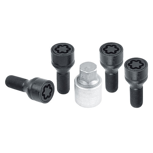 Wielsloten M12x1.50x25 KE-60 SW17 (BVN125) zwart